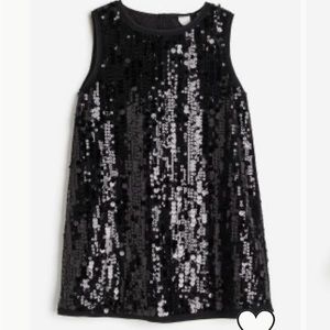 H&M girls a lined sequin dress size 8 NWOT